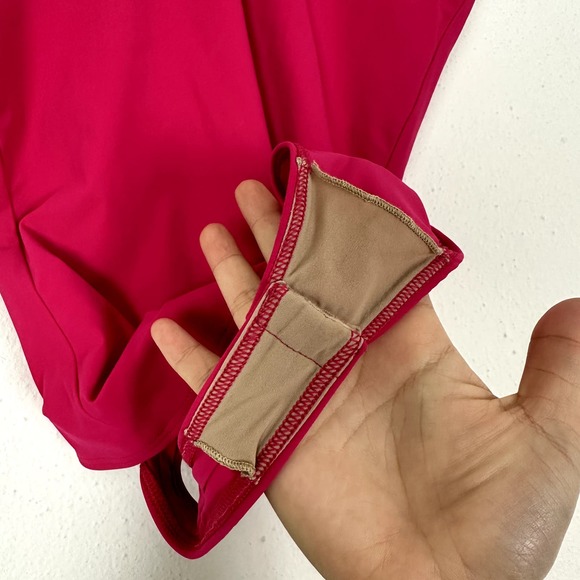 NEW Alix NYC Herrick U-Neck Bodysuit in Cerise Size Small - Picture 6 of 7